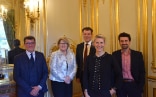 Les intervenants aux côtés de l’ambassadeur Roberto Balzaretti.