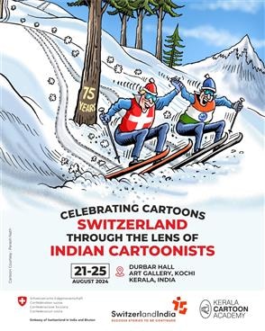 Celebrating Cartoons – Switzerland through the Lens of Indian Cartoonists at the National Cartoon and Caricature Festival, *Caritoon*
