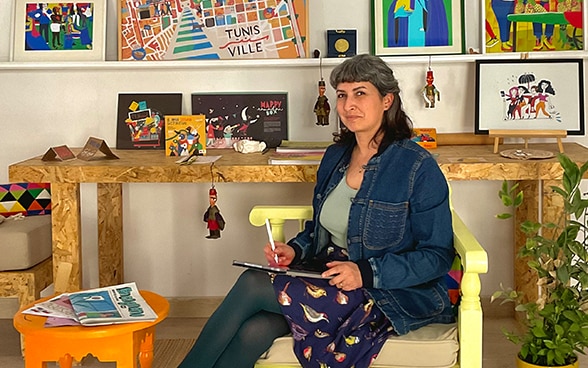 L'illustratrice Zeineb Ben Haouala