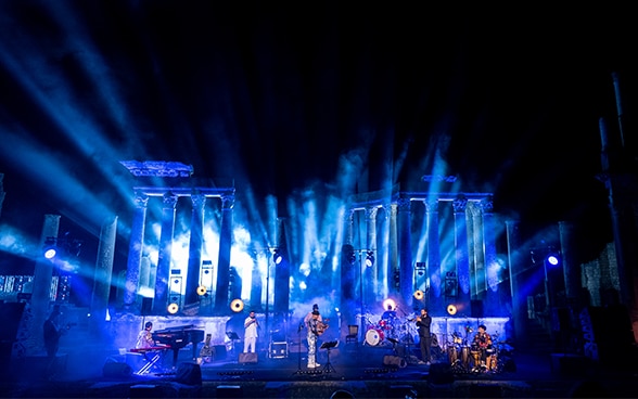 Concert lors du Festival international de Dougga