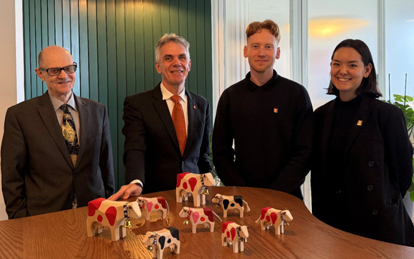 From left to right: Jörg Oberschmied, Pascal Bornoz, Tony Halakuc, and Célie Landry