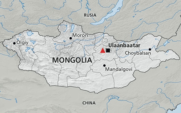 Mapa de Mongolia