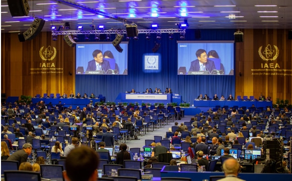 Meeting room at the Vienna International Centre.